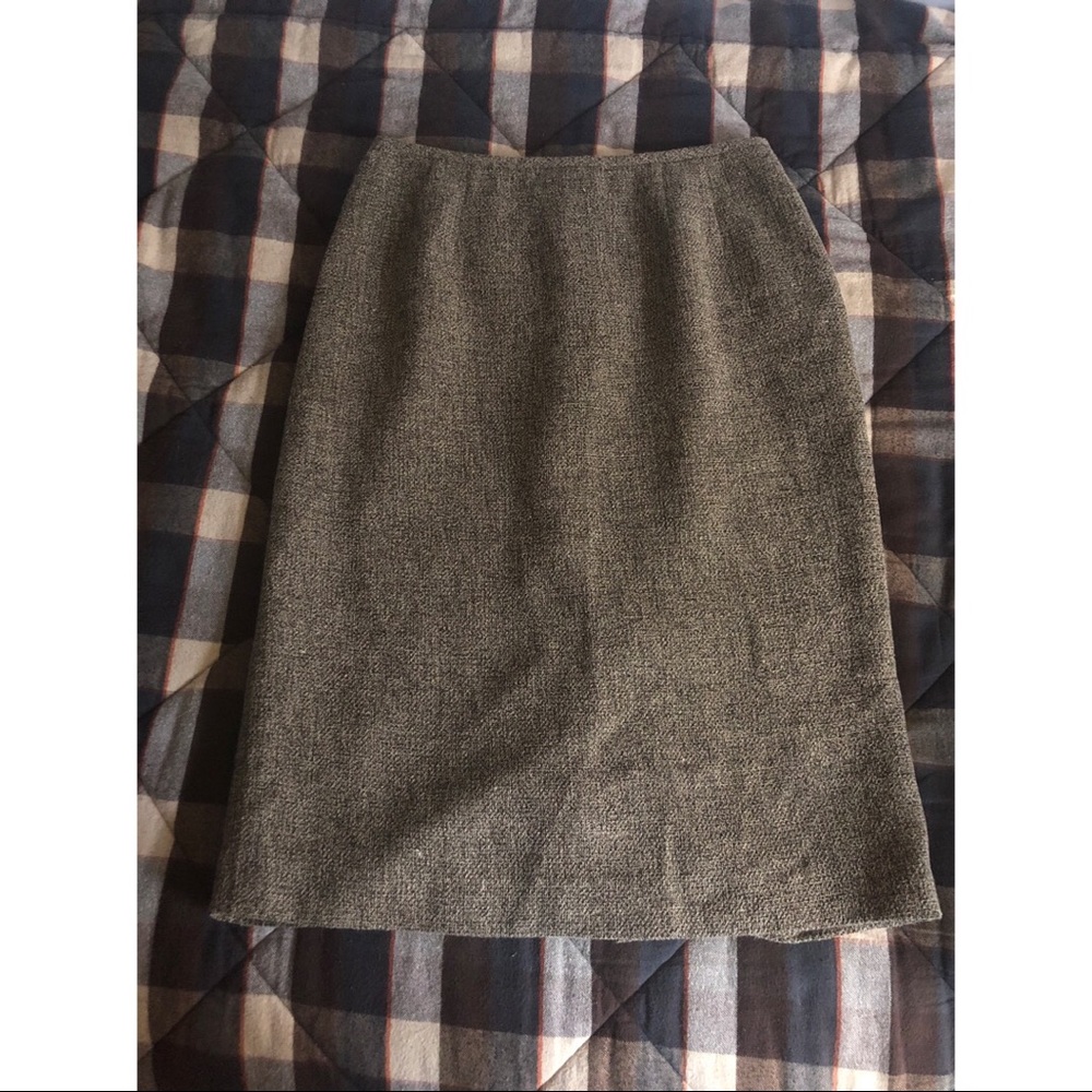 Vintage Anne Klein tweed pencil skirt — sz 8
